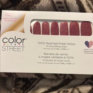 Color Street Red Nail Polish Strips Party Supplies
